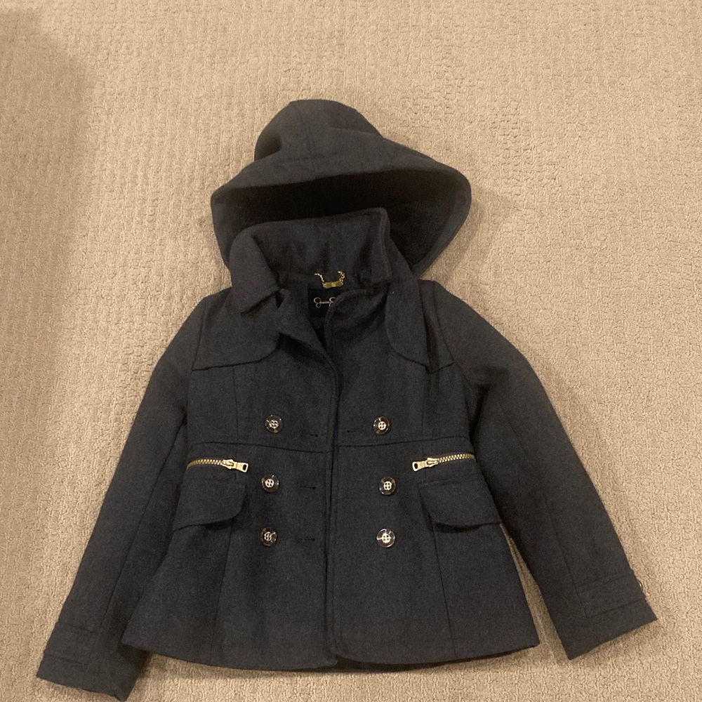 Jessica Simpson Navy Pea Coat for Kids